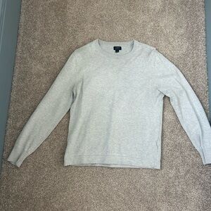 J. Crew Light Gray Crewneck Sweater